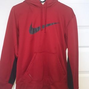 red nike hoodie